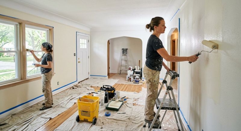 Interior Trim Painting in Kansas City, KS