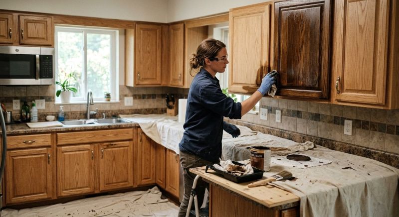 Kitchen Cabinet Staining in Cincinnati, OH