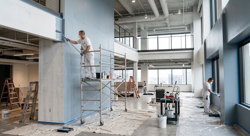 Retail Ceiling Painting in Longmont, CO