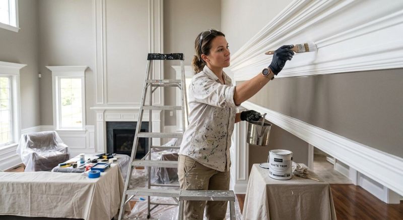 Wainscoting Painting in Wilmington, NC