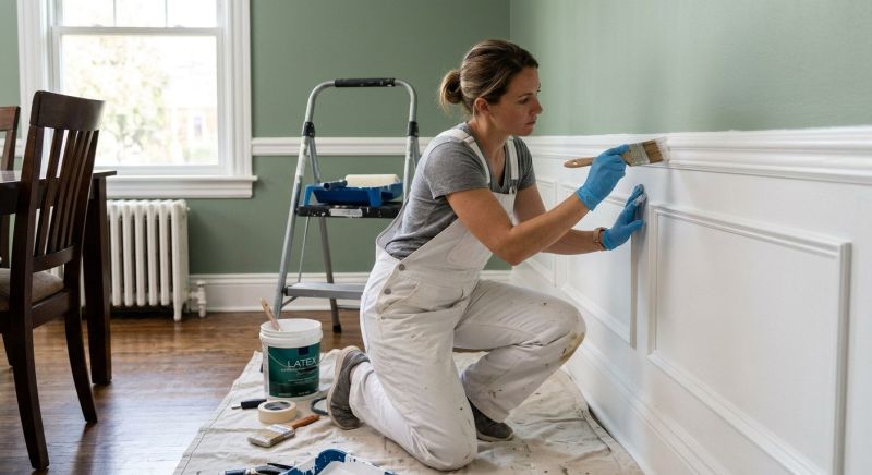 Wood Trim Painting in Waco, TX